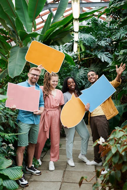 Diverse group of people smiling and looking relaxed